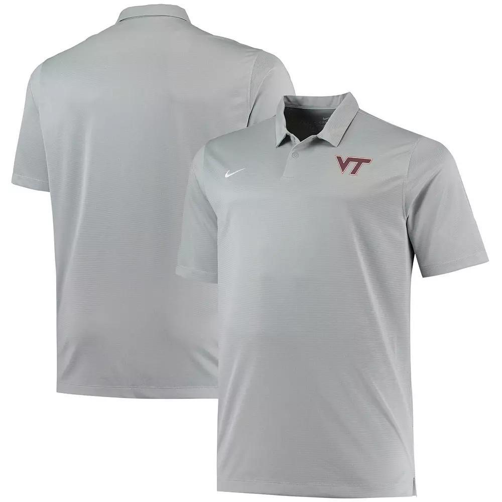 Men's Nike Heathered Gray Virginia Tech Hokies Big & Tall Performance Polo, Size: 3XB, Grey Product Image