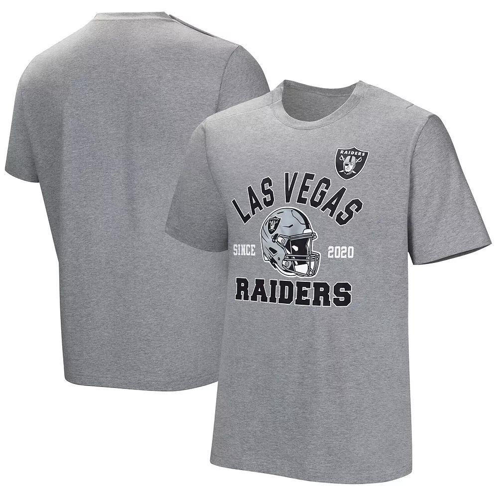 Men's  Gray Las Vegas Raiders Tackle Adaptive T-Shirt, Size: Medium, Lvr Grey Product Image