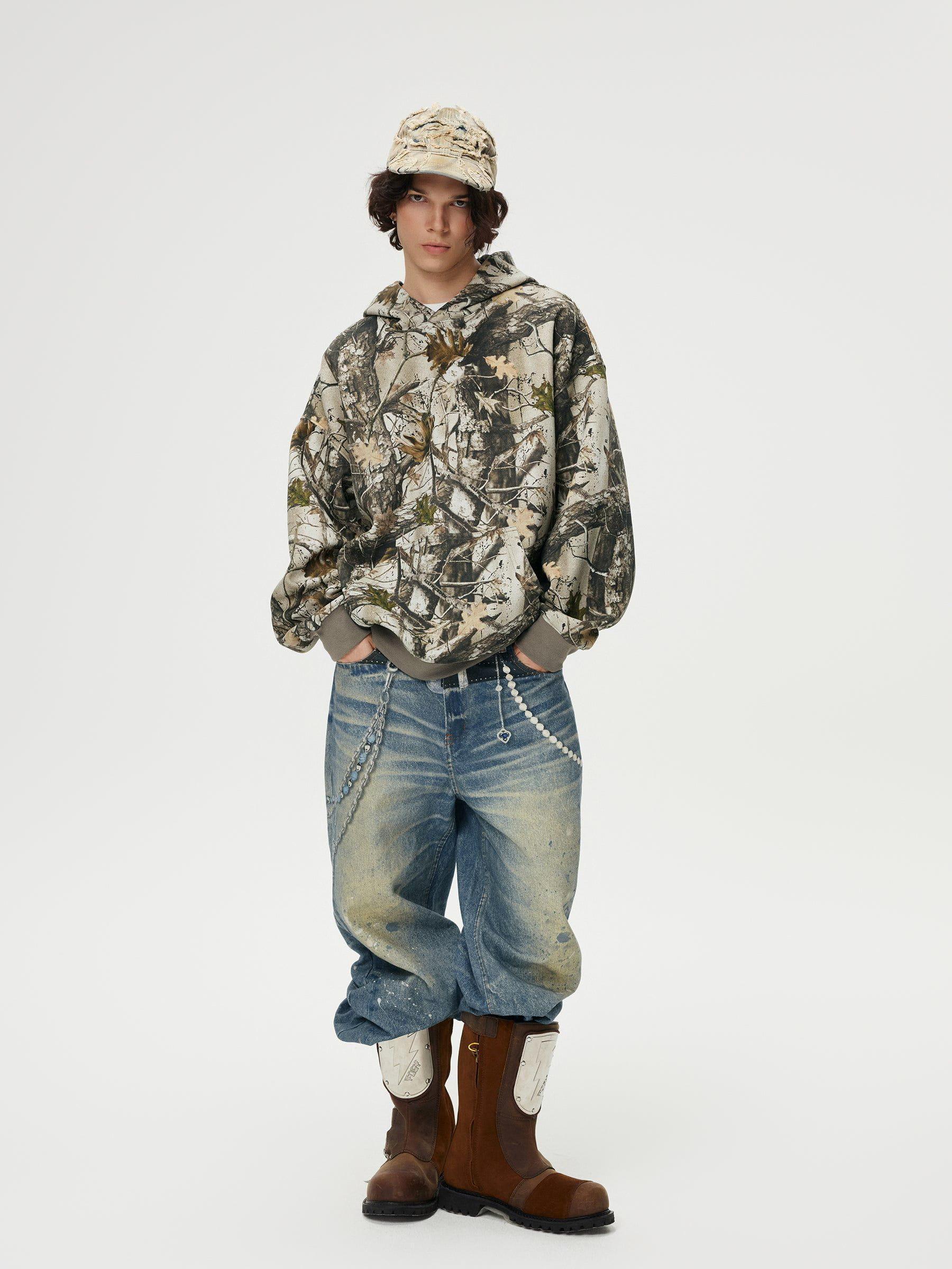Aelfric Eden Camouflage Branch Graphic Hoodie Product Image