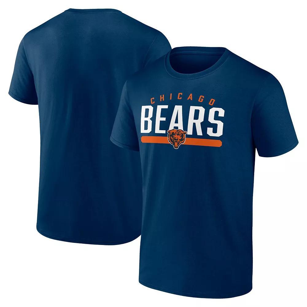 Men's Fanatics Branded Navy Chicago Bears Arc and Pill T-Shirt, Size: Small, Blue Product Image