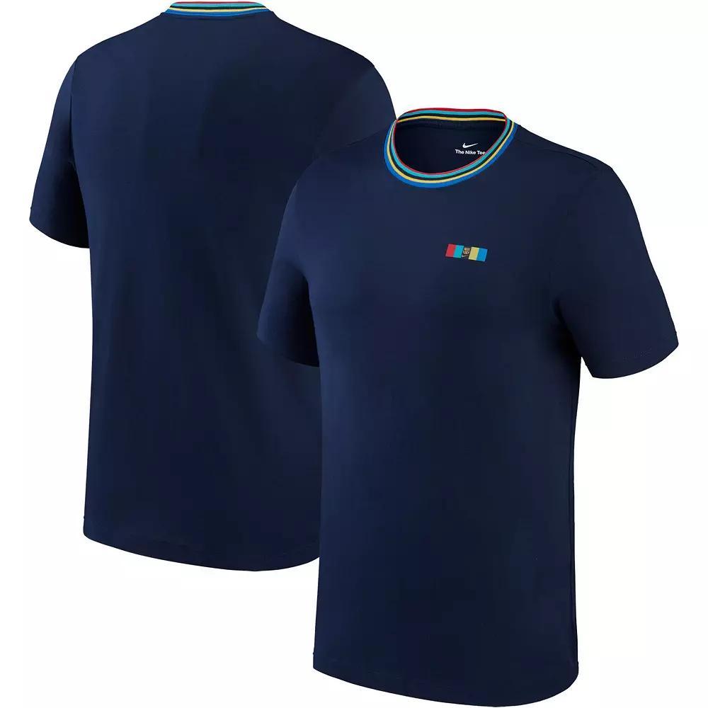 Men's Nike Navy Barcelona Ignite T-Shirt, Size: Medium, Bar Blue Product Image