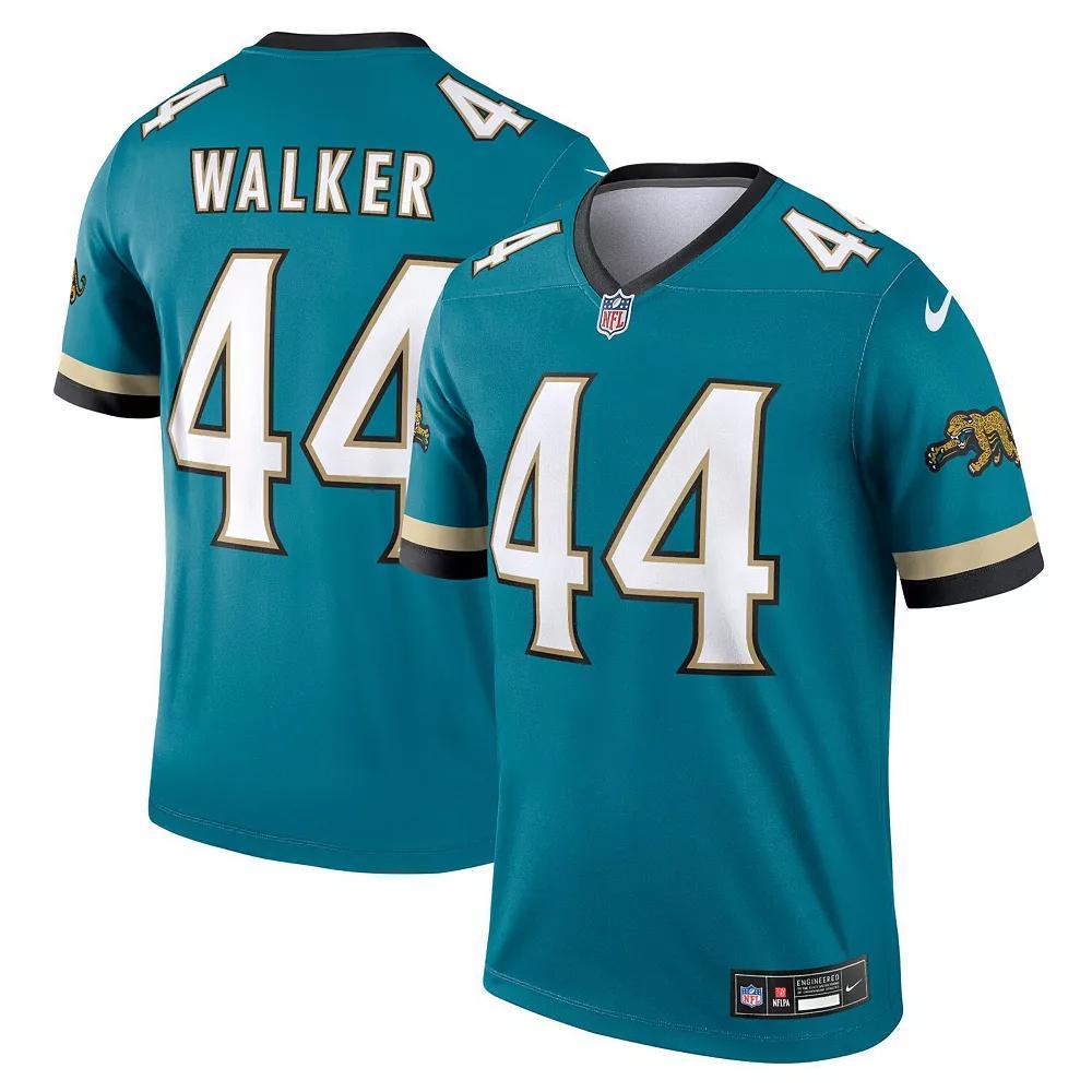 Men's Nike Travon Walker Teal Jacksonville Jaguars Alternate Legend Player Performance Top, Size: Large, Blue Product Image
