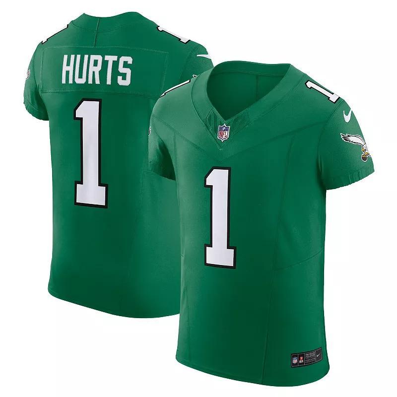 Men's Nike Jalen Hurts Kelly Green Philadelphia Eagles 2nd Alternate Vapor F.U.S.E. Elite Jersey, Size: 52 Product Image