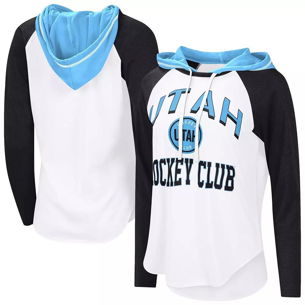 Women's G-III 4Her by Carl Banks  White Utah Hockey Club VIP Raglan Long Sleeve Hoodie T-Shirt, Size: Large, Ute White Product Image