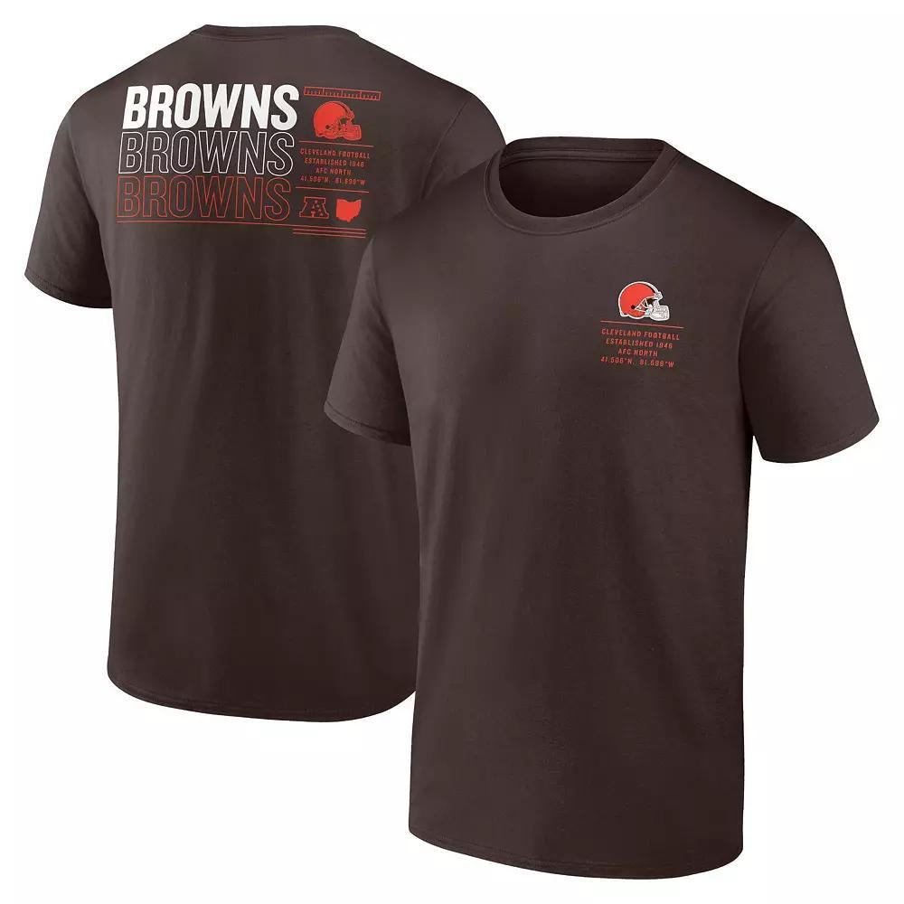 Men's Fanatics Brown Cleveland Browns Repeat Stats T-Shirt, Size: Medium Product Image