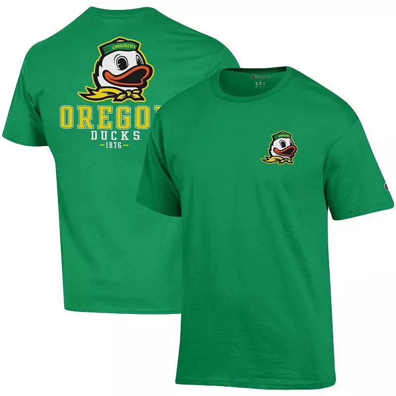 Mens Champion Oregon Ducks Stack 2-Hit T-Shirt Product Image