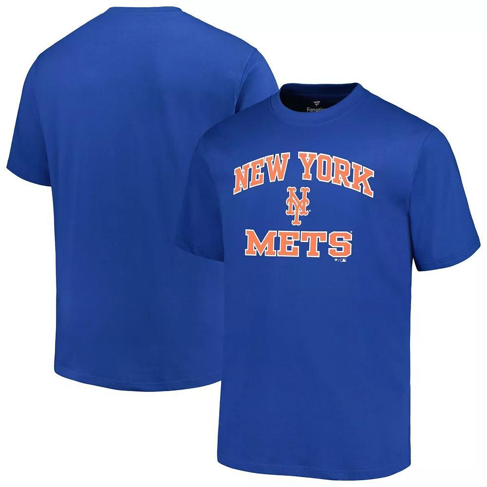 Men's Profile Royal New York Mets Big & Tall Heart & Soul T-Shirt, Size: 3XLT, Blue Product Image