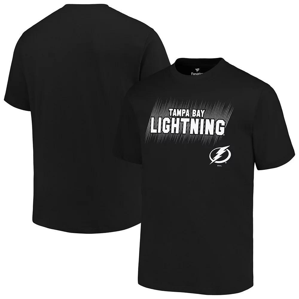 Men's Fanatics Black Tampa Bay Lightning Big & Tall Wordmark T-Shirt, Size: 2XB, Lgh Black Product Image