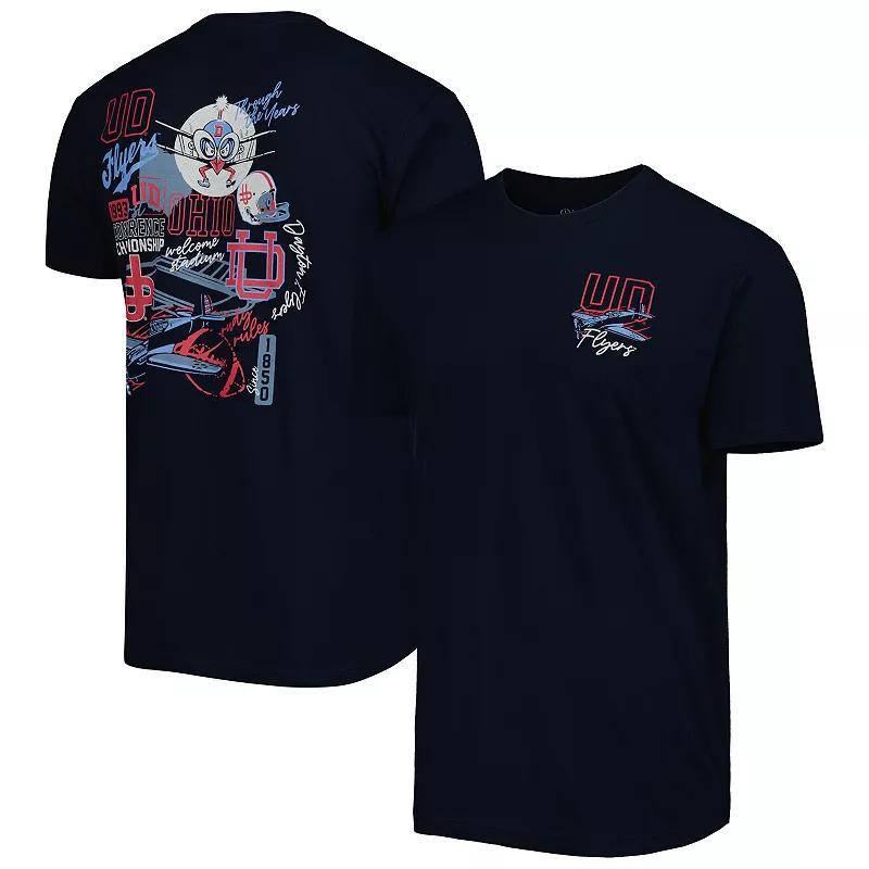 Mens Navy Dayton Flyers Through the Years T-Shirt Day Blue Product Image