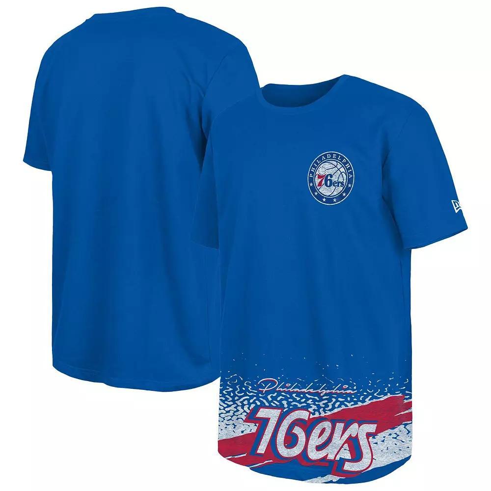 Men's New Era Royal Philadelphia 76ers Sport Classics T-Shirt, Size: 3XL, 76r Blue Product Image