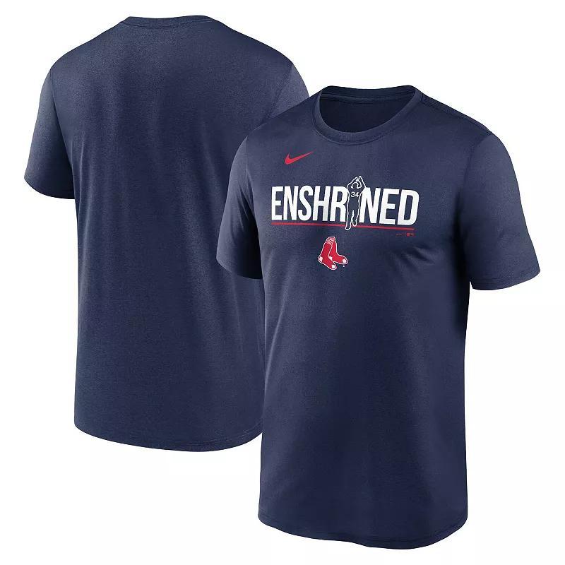Men's Nike David Ortiz Navy Boston Red Sox Legend Enshrined Performance T-Shirt, Size: Small, Blue Product Image