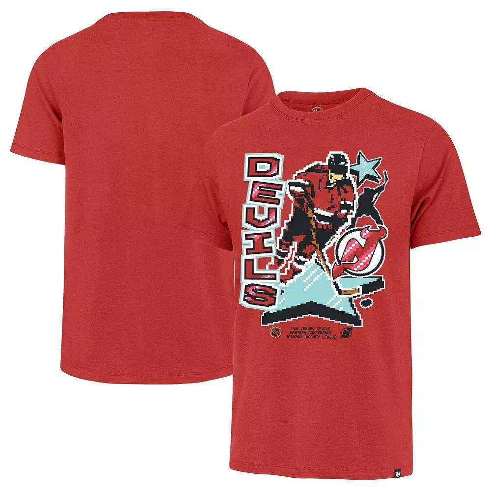 Men's '47 Red New Jersey Devils Lamp Lighter Franklin T-Shirt, Size: 2XL, Nhl Red Product Image