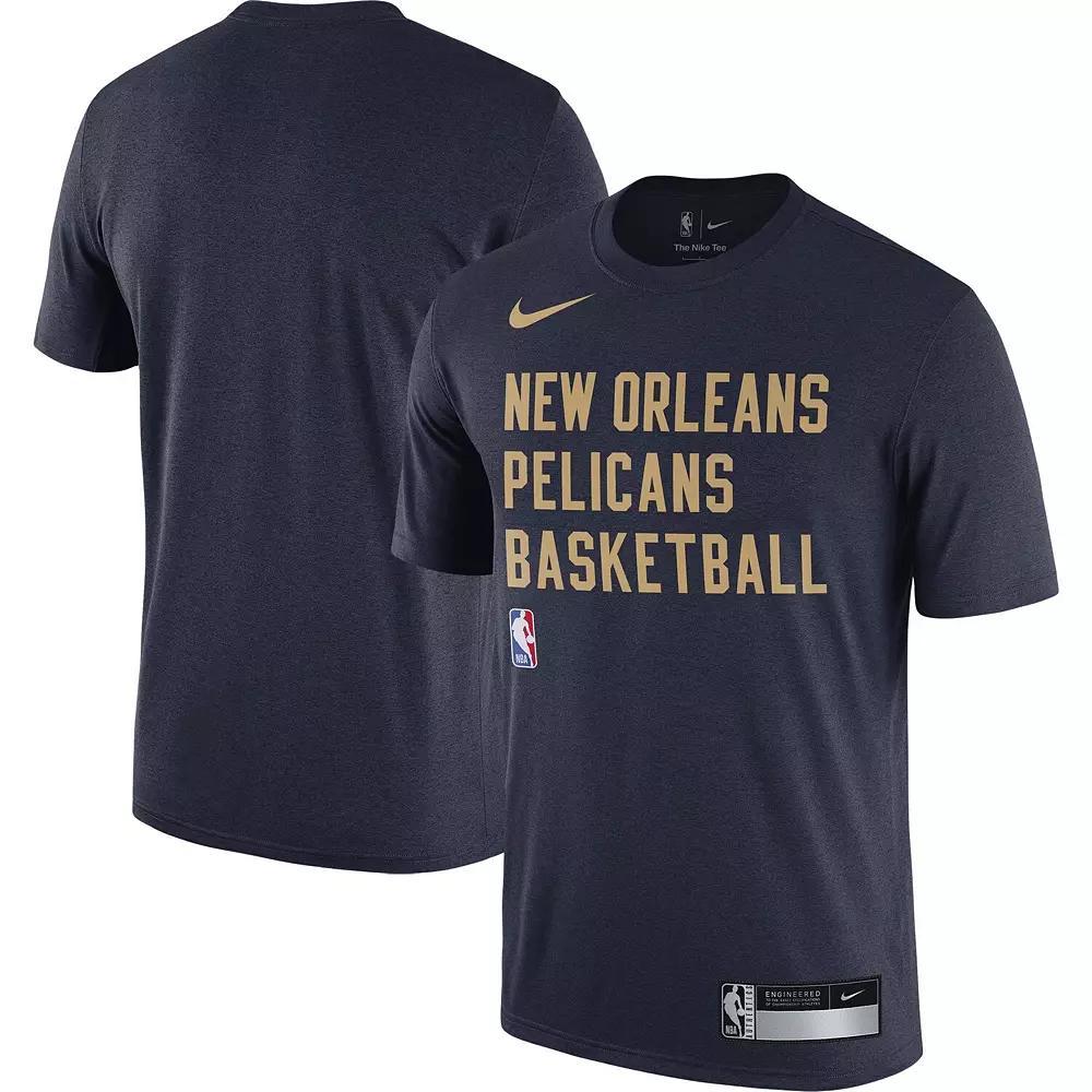 Men's Nike Navy New Orleans Pelicans 2023/24 Sideline Legend Performance Practice T-Shirt, Size: Large, Blue Product Image