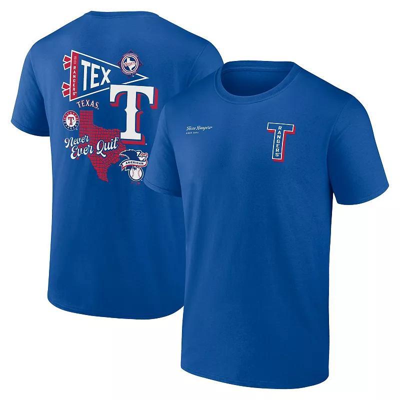 Men's Fanatics Branded Navy Seattle Mariners Split Zone T-Shirt, Size: 2XL, Blue Product Image