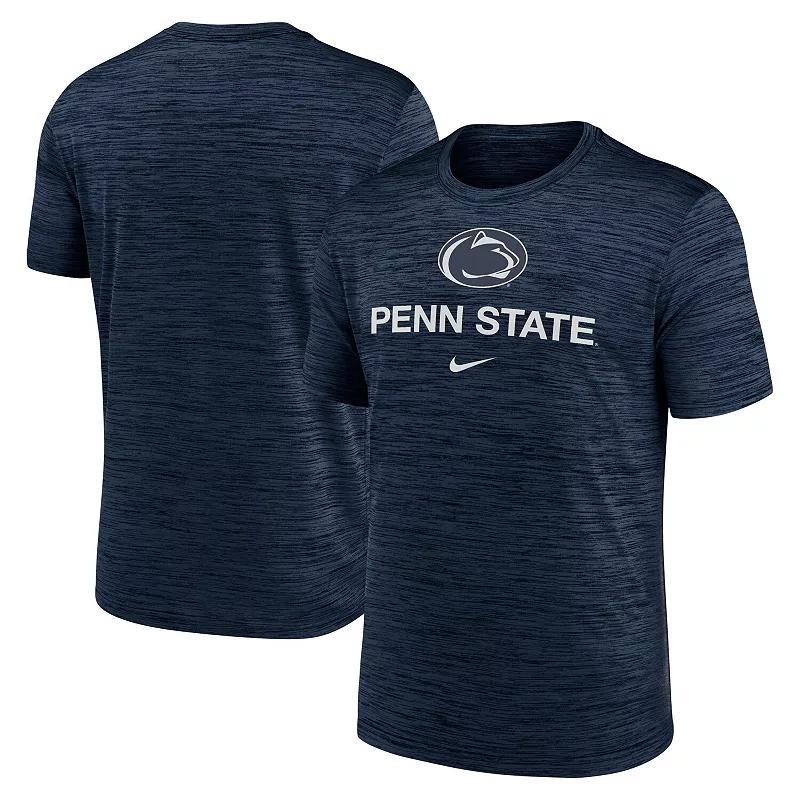 Men's Nike Navy West Virginia Mountaineers Primetime Velocity T-Shirt, Size: Medium, Blue Product Image