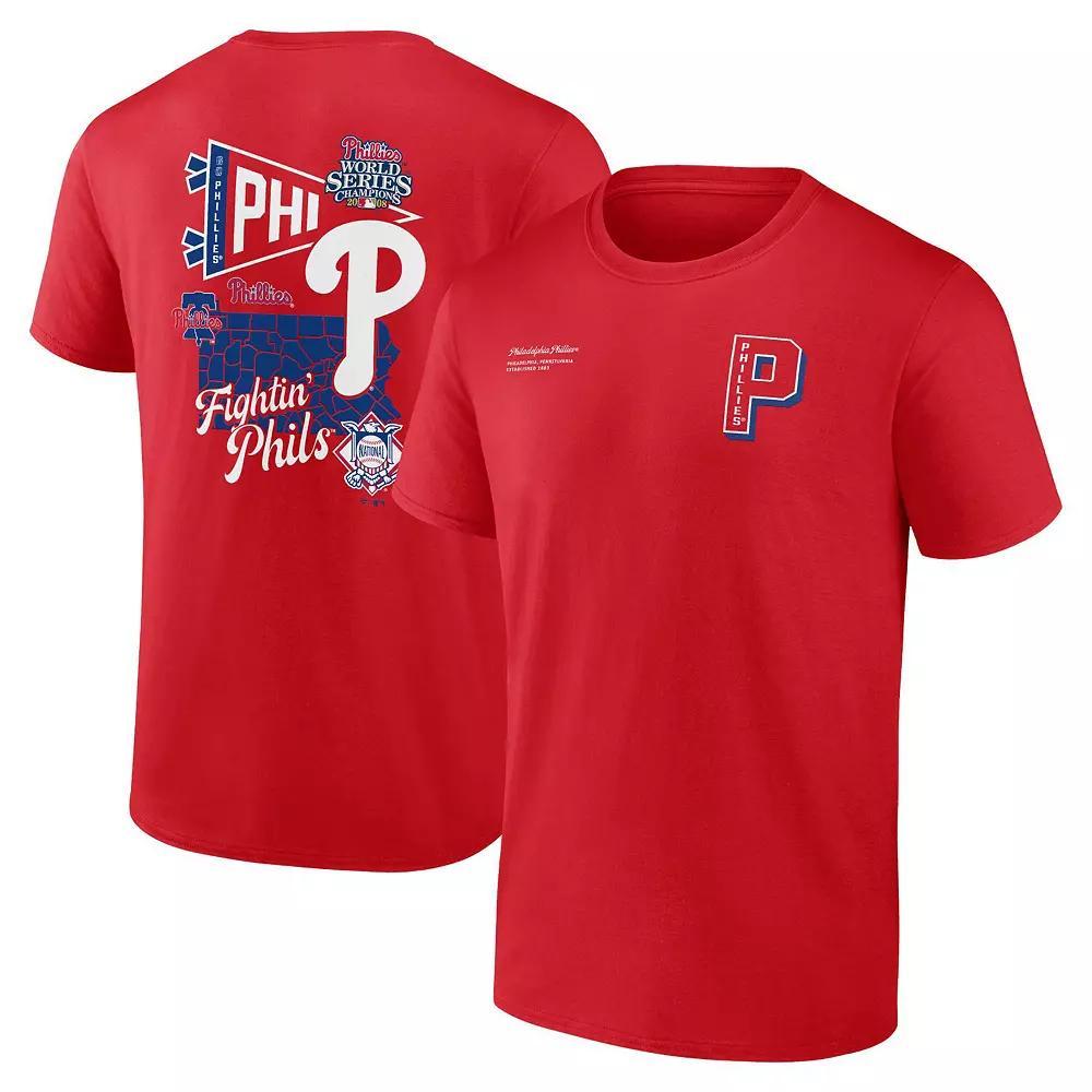 Mens Fanatics Branded Philadelphia Phillies Split Zone T-Shirt Product Image