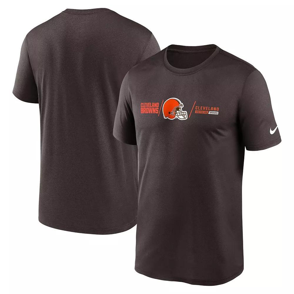 Men's Nike Navy Seattle Seahawks Horizontal Lockup Legend Performance T-Shirt, Size: 3XL, Blue Product Image