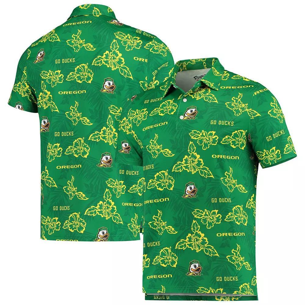 Men's Reyn Spooner Green Oregon Ducks Performance Polo, Size: XL Product Image