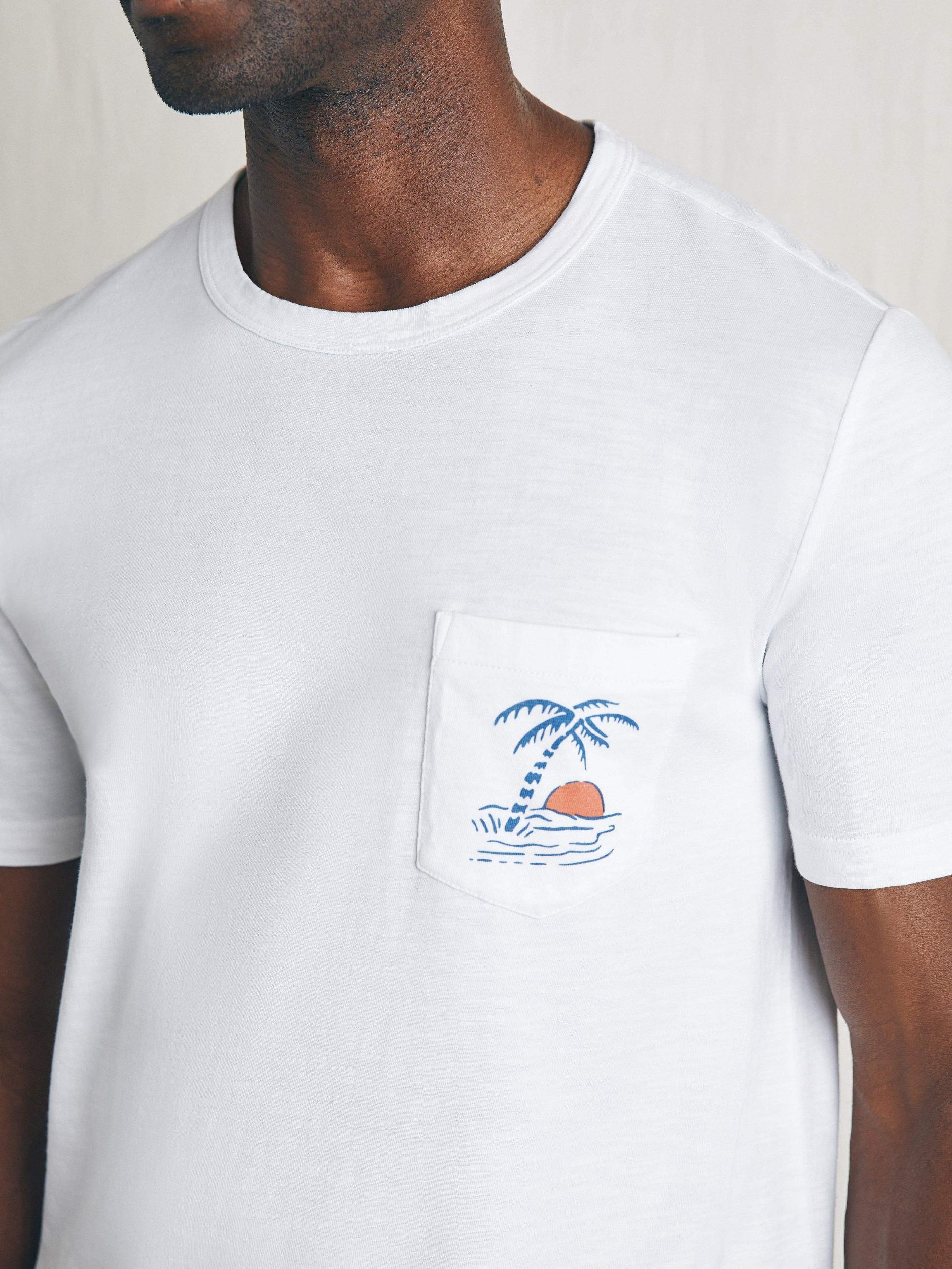 Sunwashed Graphic Tee - White Male Product Image