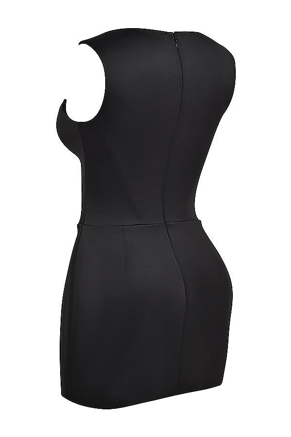 Enya Black Corset Mini Dress Product Image