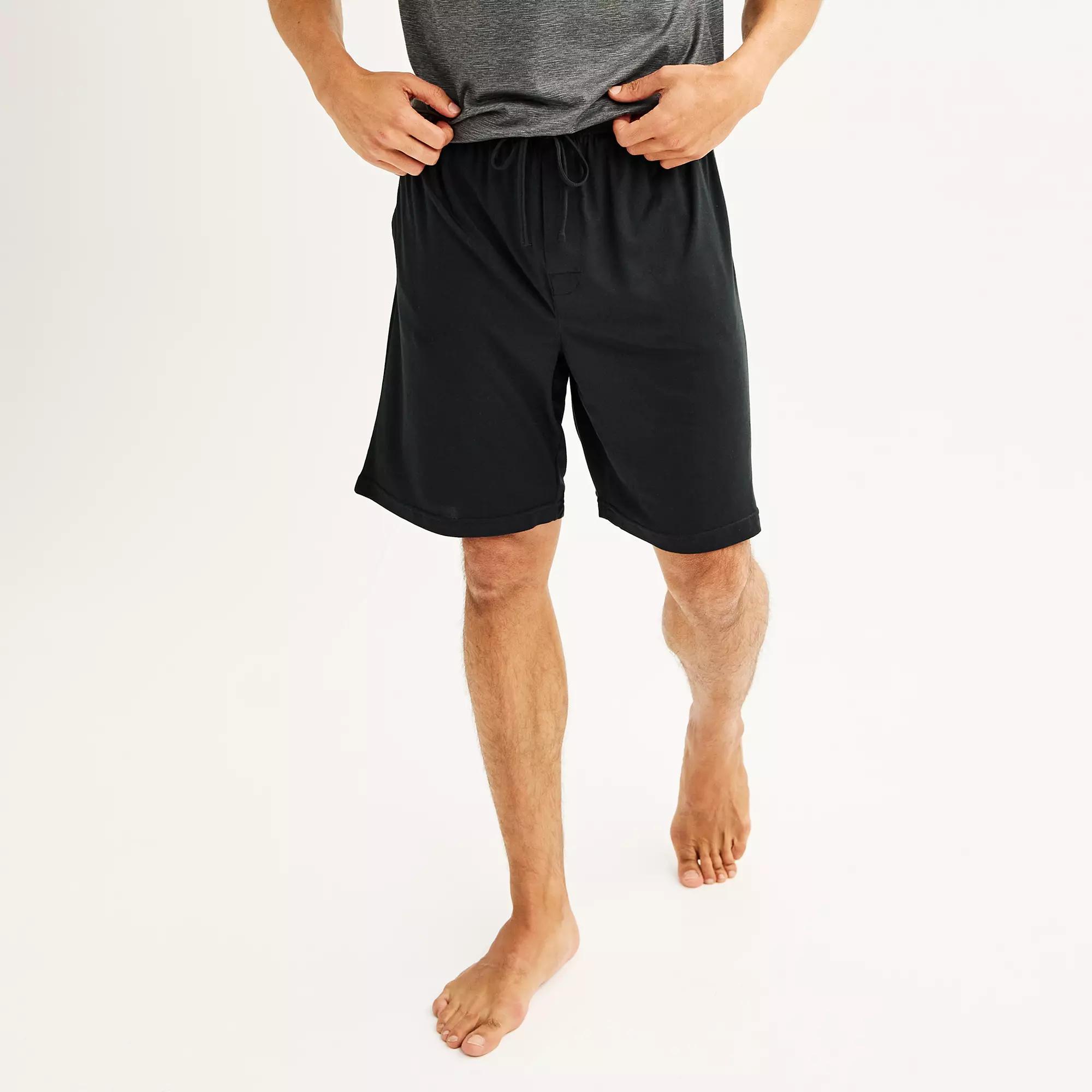Men's Sonoma Goods For Life® Supersoft Pajama Shorts, Size: Large, Black Product Image