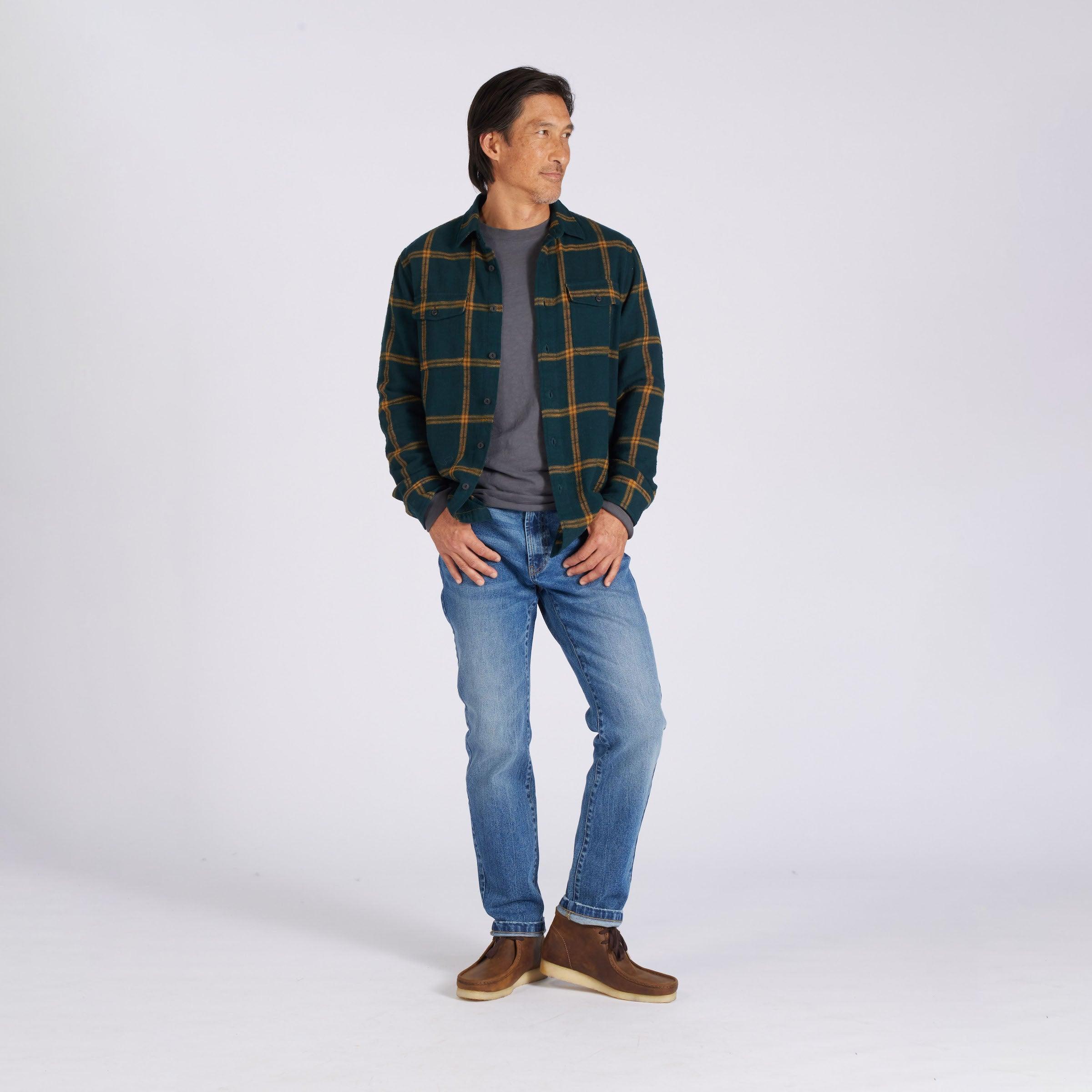Vintage Slub Twill Shirt - Green Spruce Gold (Final Sale)* Product Image