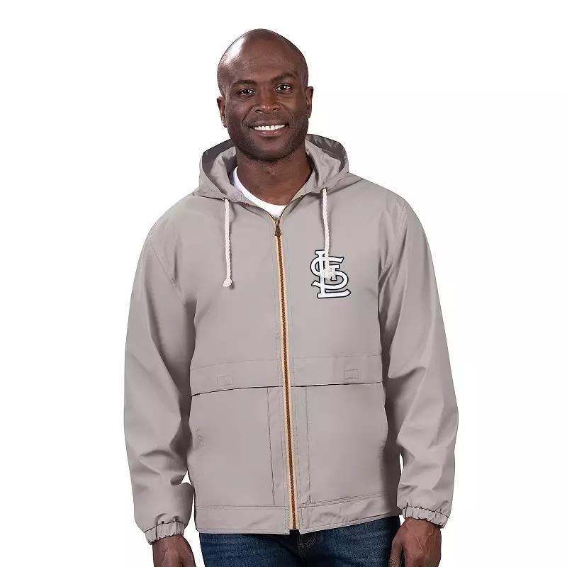 Men's G-III Sports by Carl Banks  Gray St. Louis Cardinals Full-Zip Rain Jacket, Size: 2XL, Grey Product Image