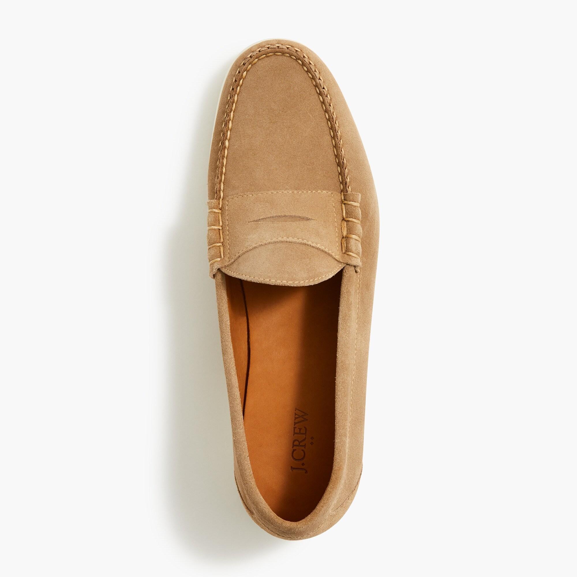Suede penny loafers Product Image