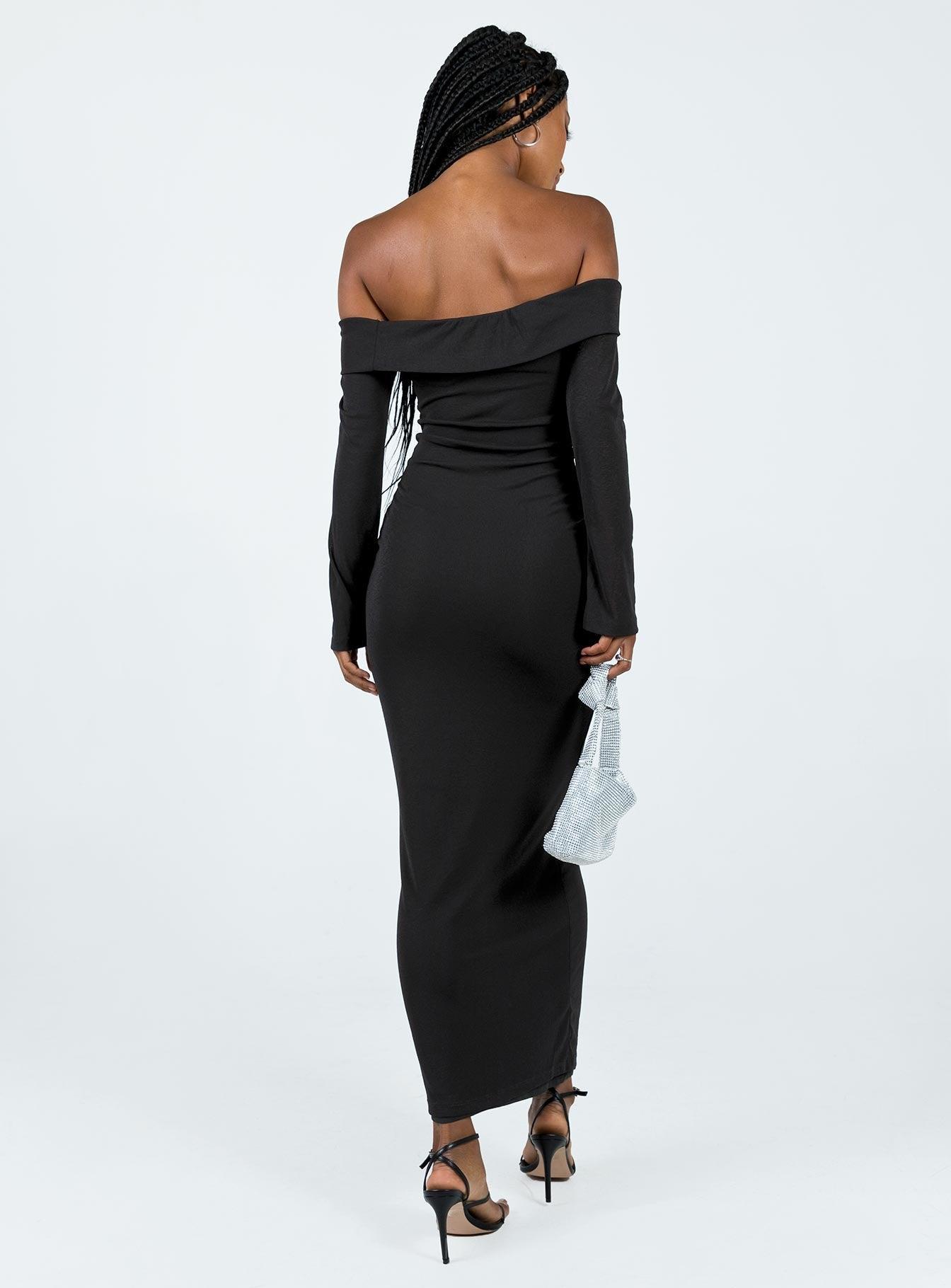 Maida Maxi Dress Black Product Image