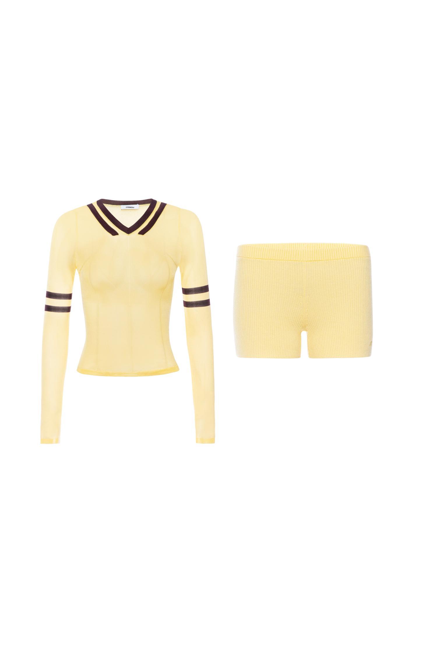MONICA TOP + BOOTY SHORT - BUTTER Product Image