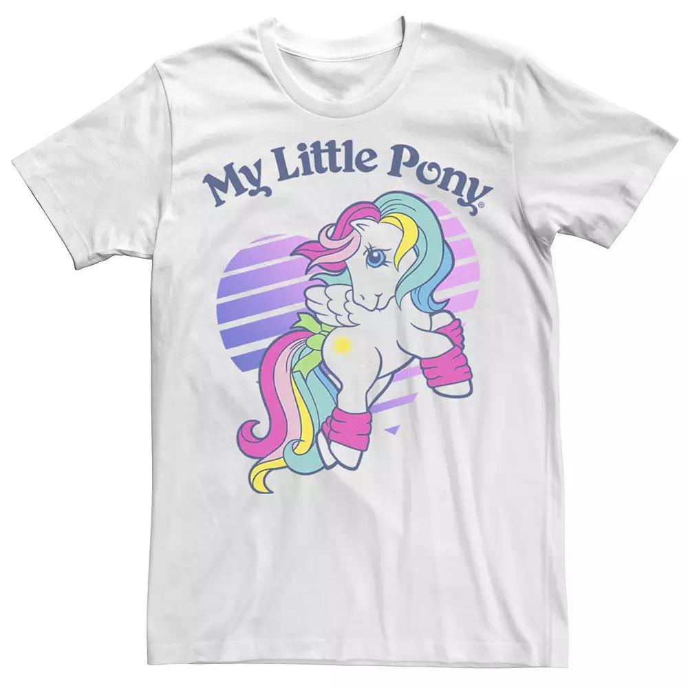 Men's My Little Pony Pegasus Striped Heart Portrait Tee, Size: Large, White Product Image