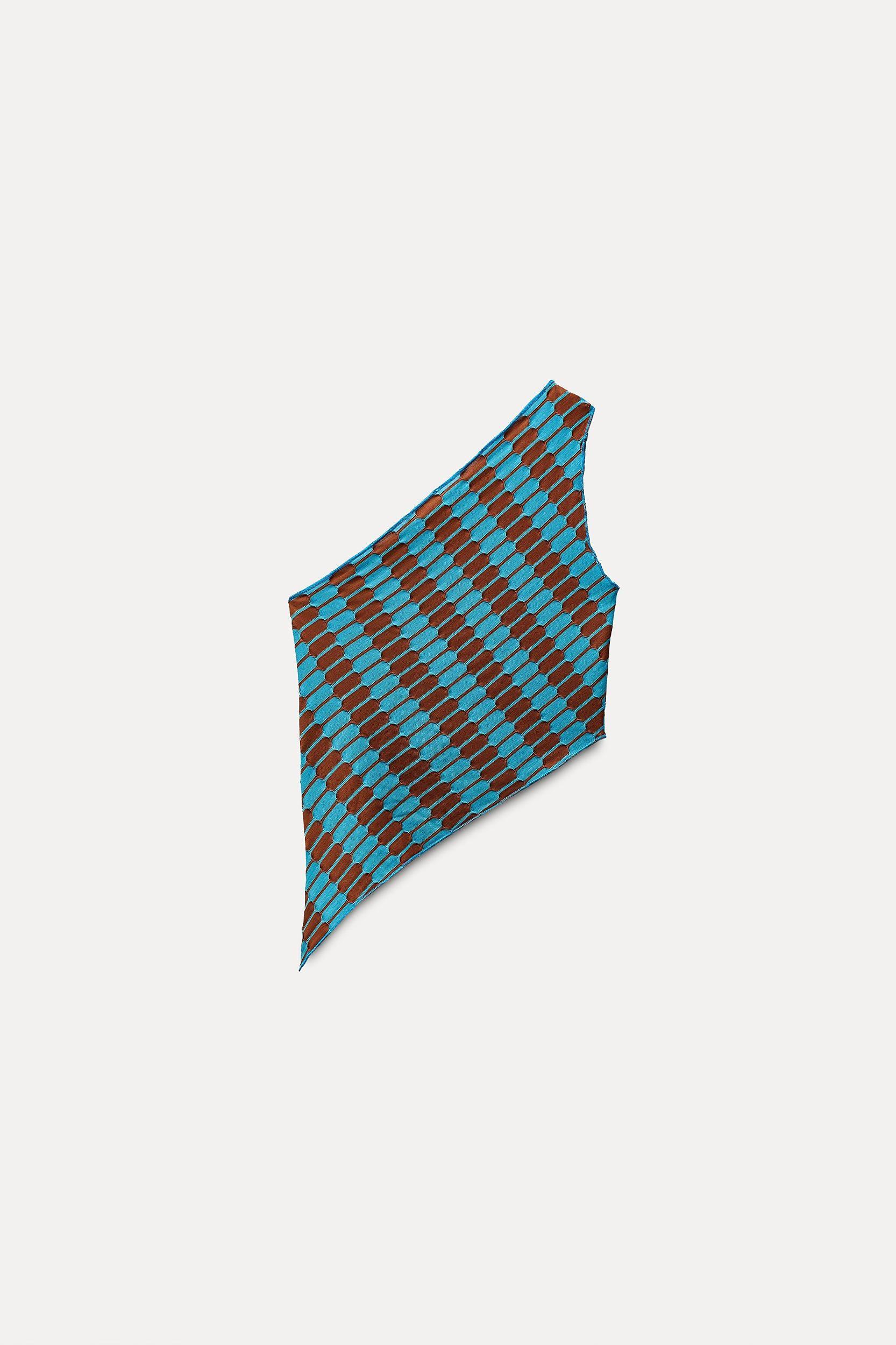 ASYMMETRIC JACQUARD TOP Product Image