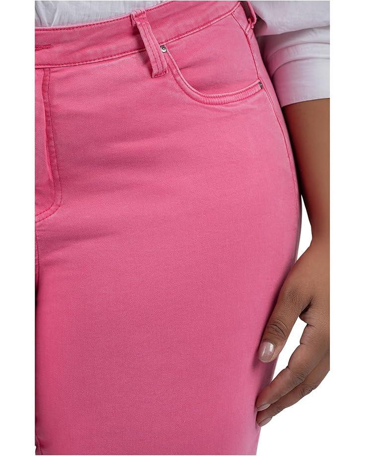 Plus Size Meg High-Rise Fab AB Wide Leg Raw Hem in Milestone Product Image