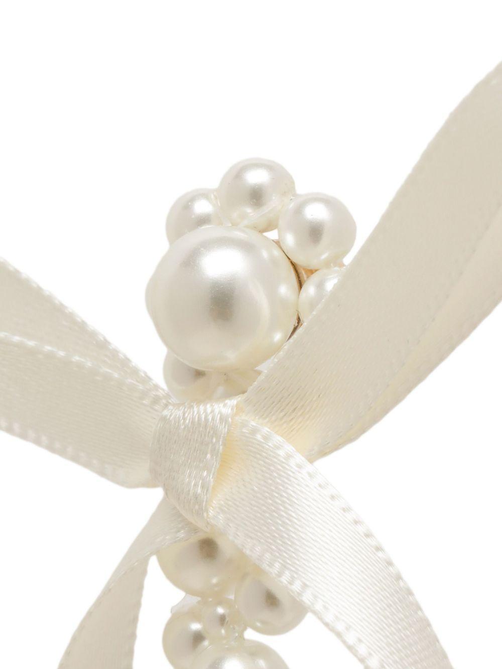 Bow Ribbon Drip earrings Product Image