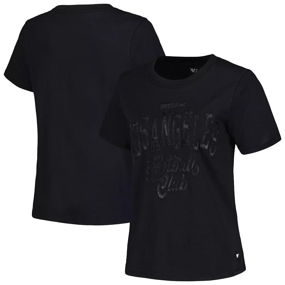 Women's The Wild Collective Black LAFC Satin Applique T-Shirt, Size: 2XL, Lfc Black Product Image
