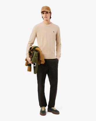 Monochrome Crew Neck Cotton Sweater Product Image