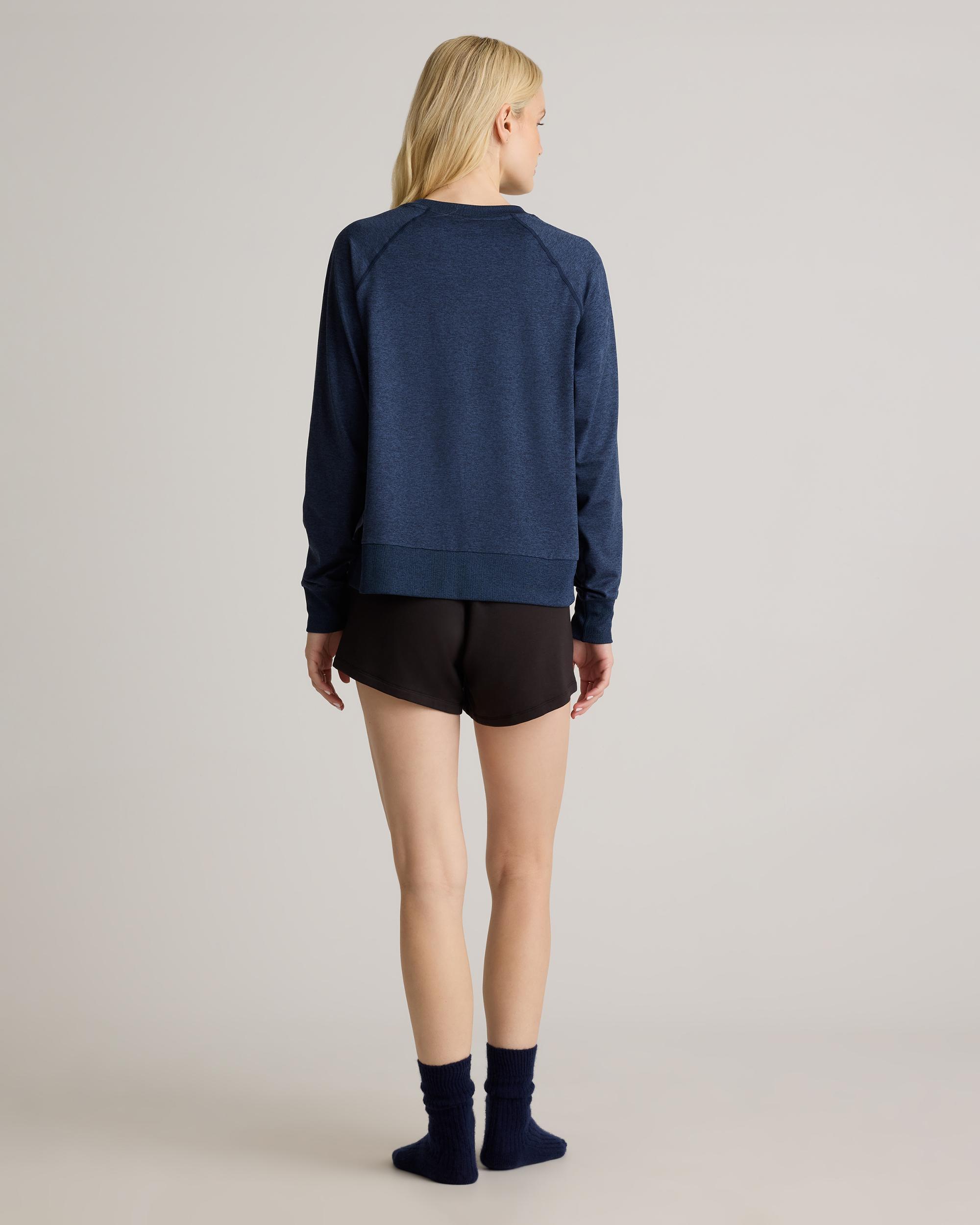 Quince | Women's Flowknit Pullover Crew Neck Alpaca Sweater Recycled Polyester / Spandex Product Image