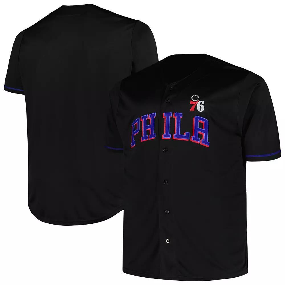 Men's Profile Black Philadelphia 76ers Big & Tall Pop Jersey, Size: 4XB, 76r Black Product Image