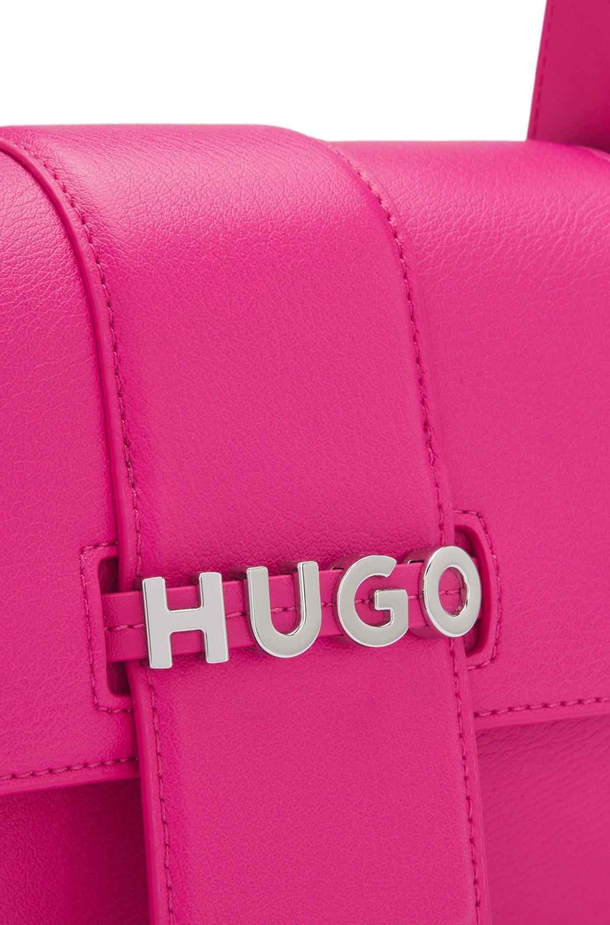Faux-leather shoulder bag with logo hardware Product Image