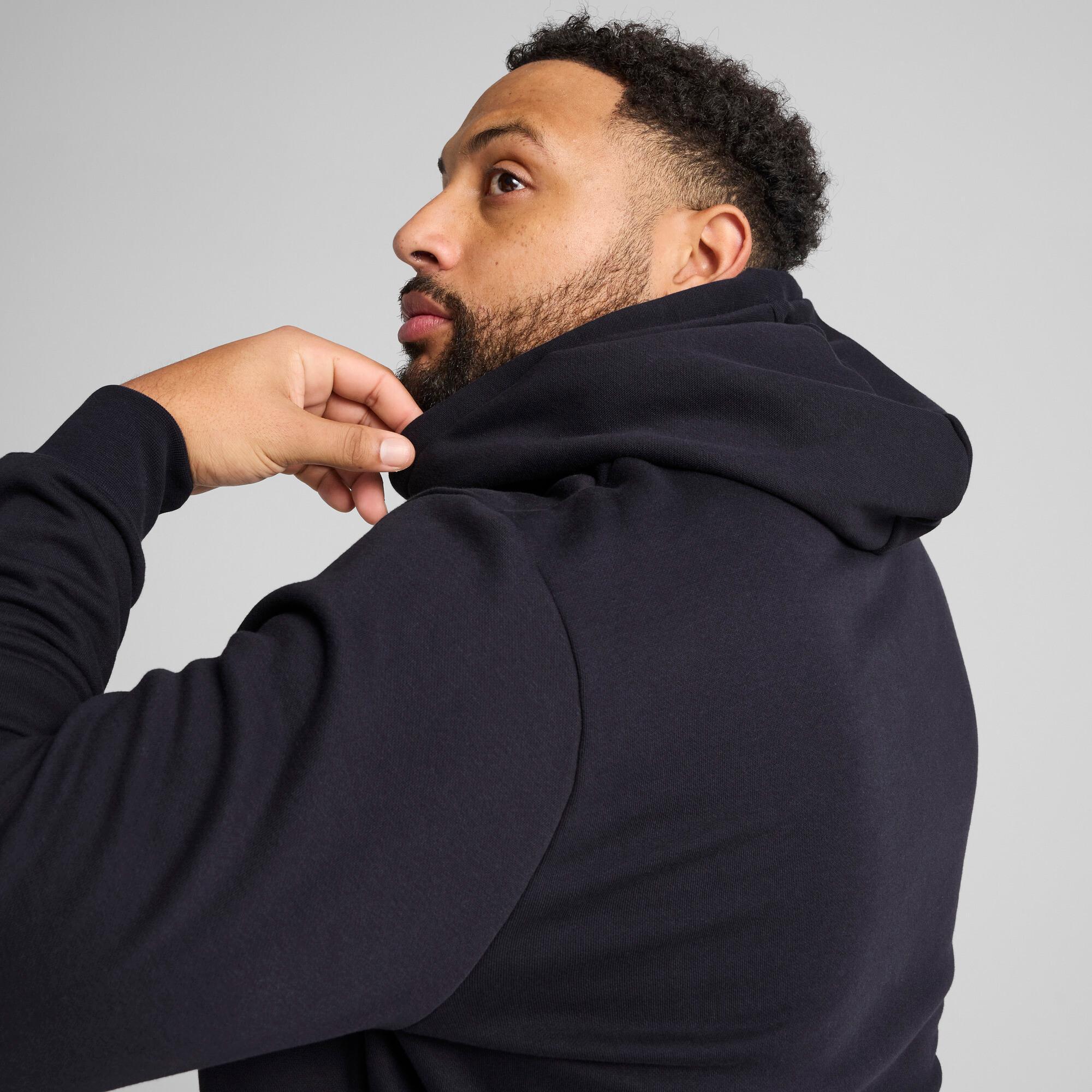 PUMA Essentials No. 1 Logo Men's Hoodie in Dark Blue Product Image