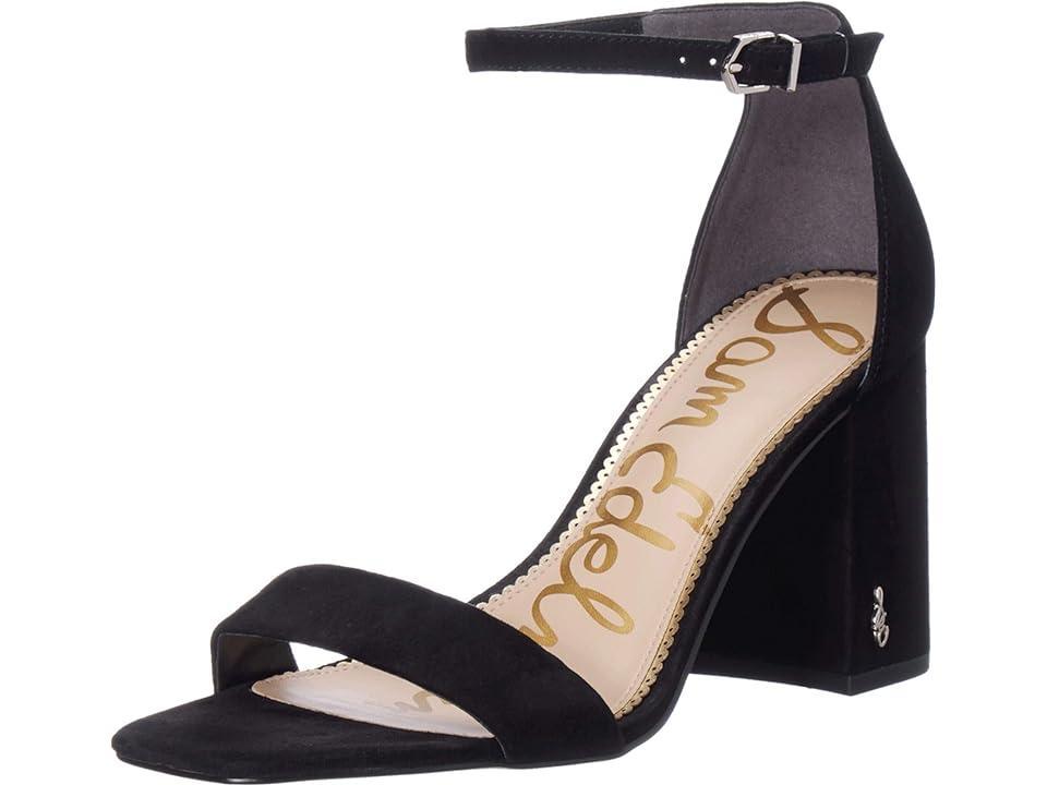 Sam Edelman Daniella Leather Ankle Strap Square Toe Dress Sandals Product Image