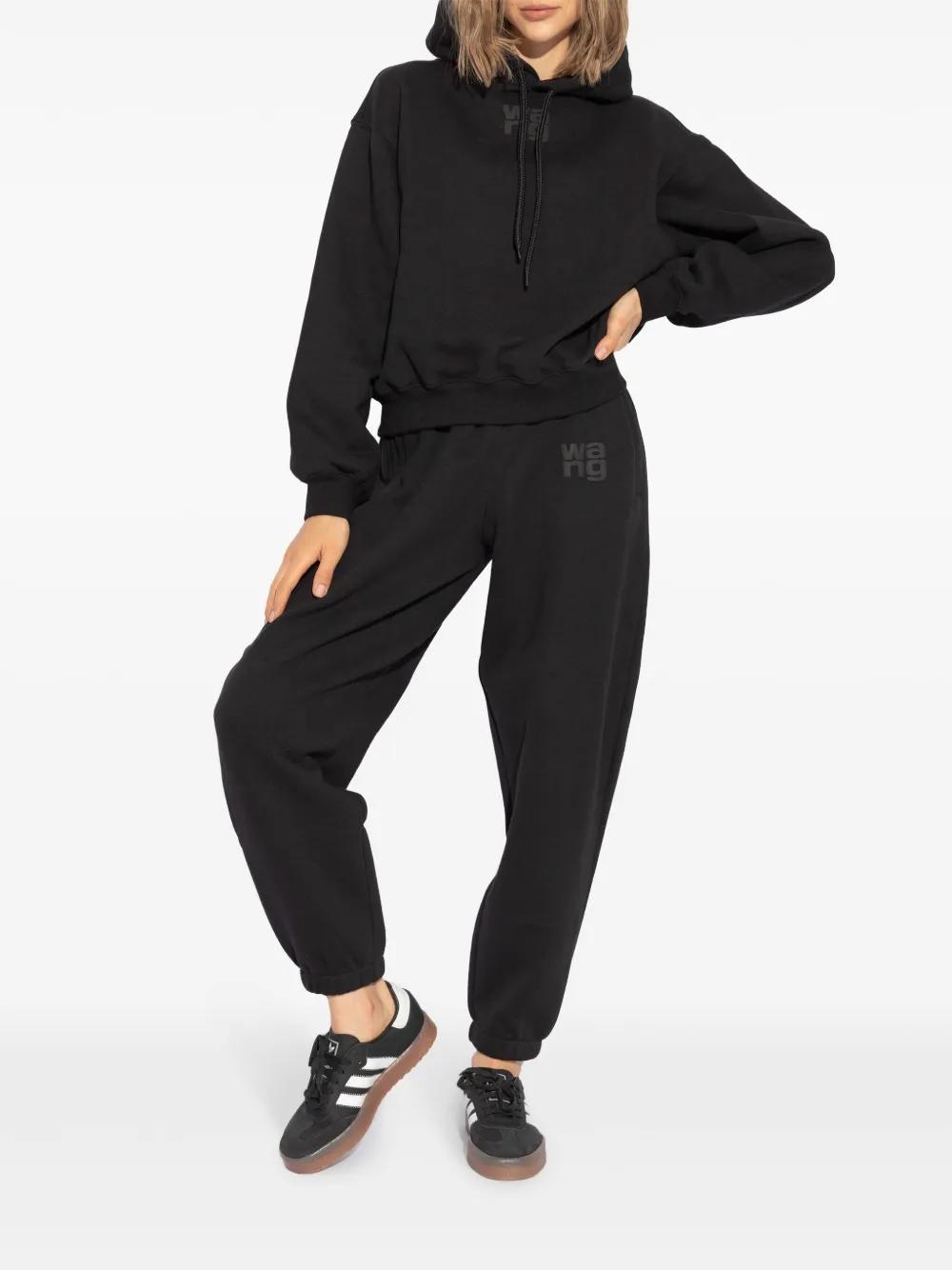 puff-logo cotton track pants Product Image