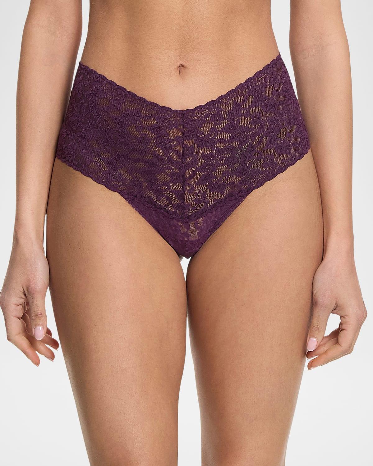 Retro Signature Lace Thong Product Image