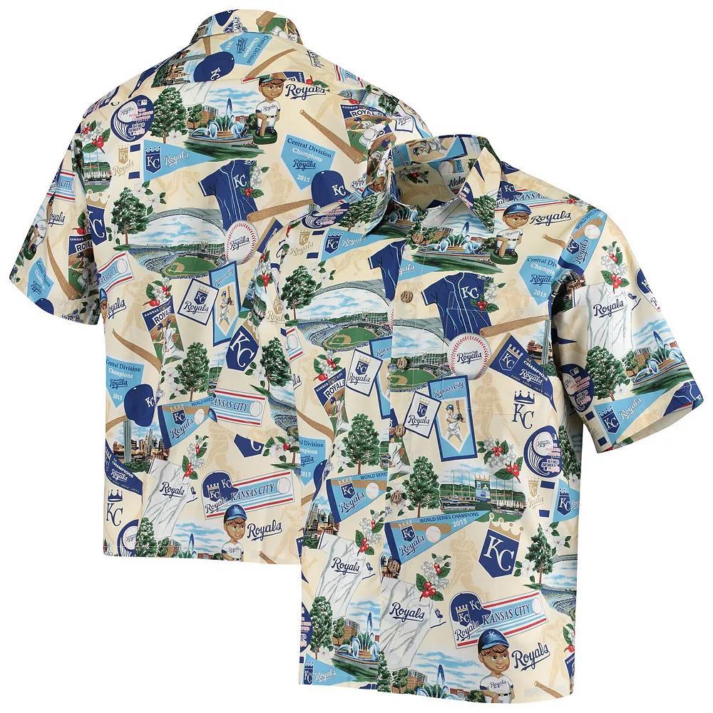 Men's White Kansas City Royals Scenic Button-Up Shirt, Size: Medium Product Image