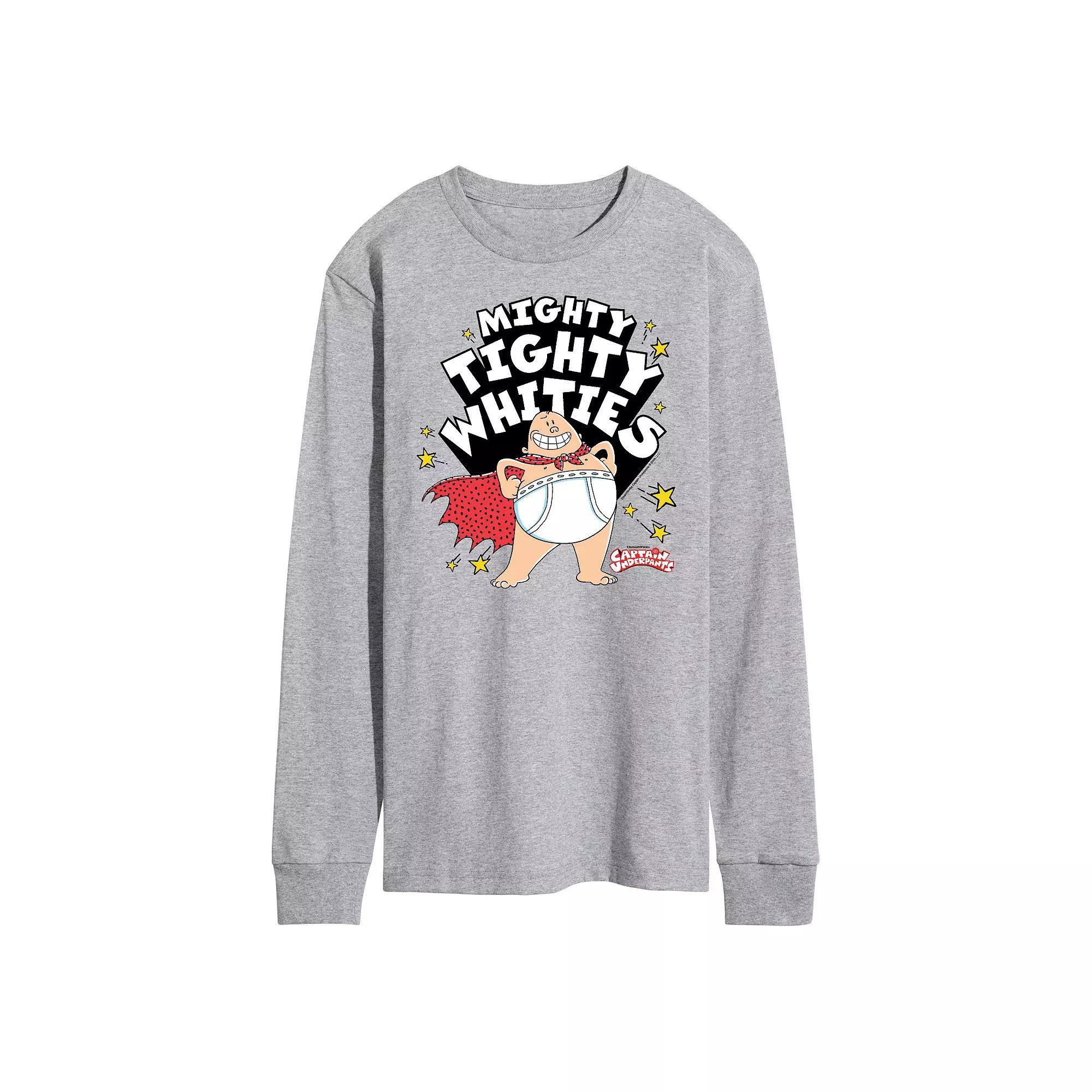 Mens Captain Underpants Tighty Whities Long Sleeve Graphic Tee Product Image