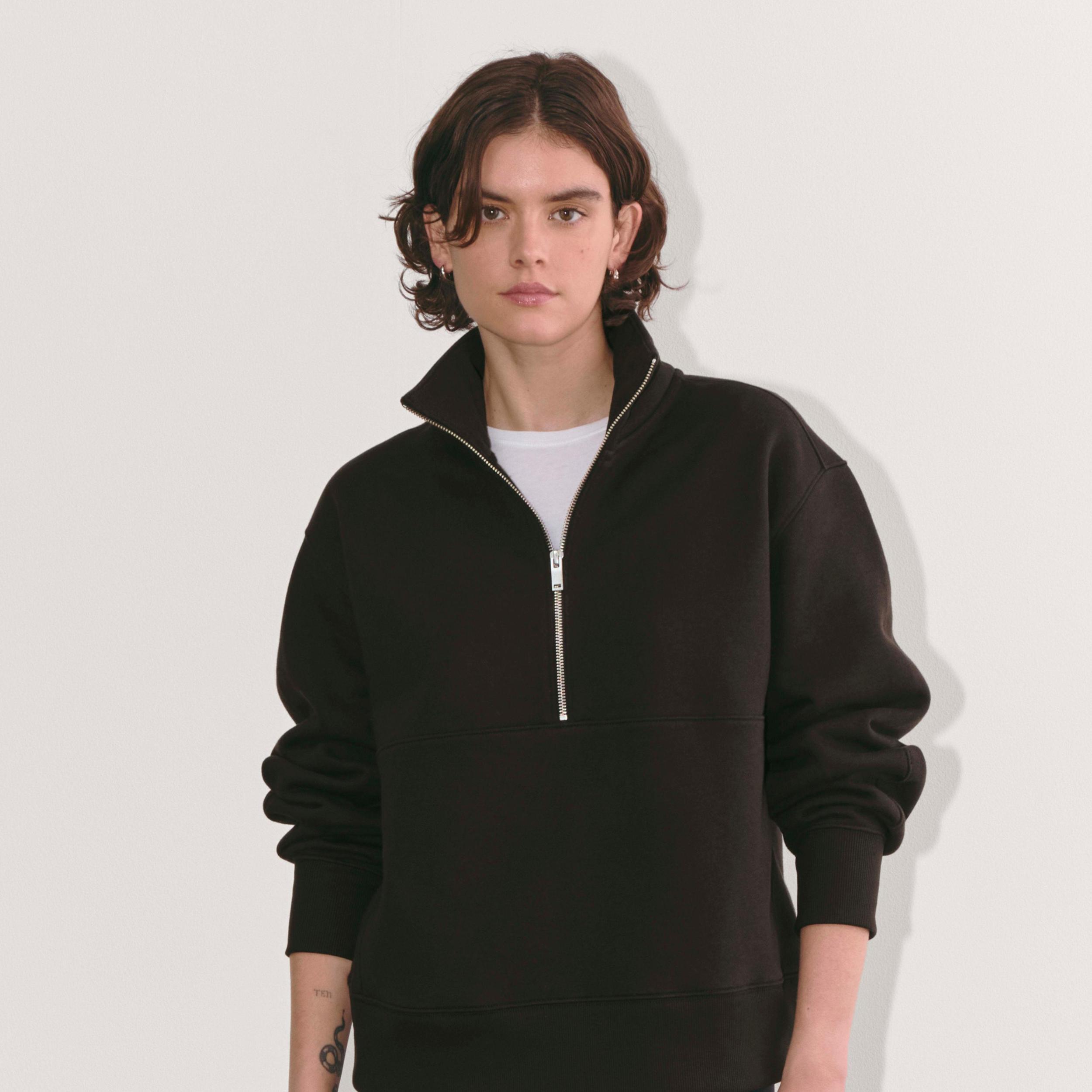 The Laid-Back Half-Zip Sweatshirt Product Image