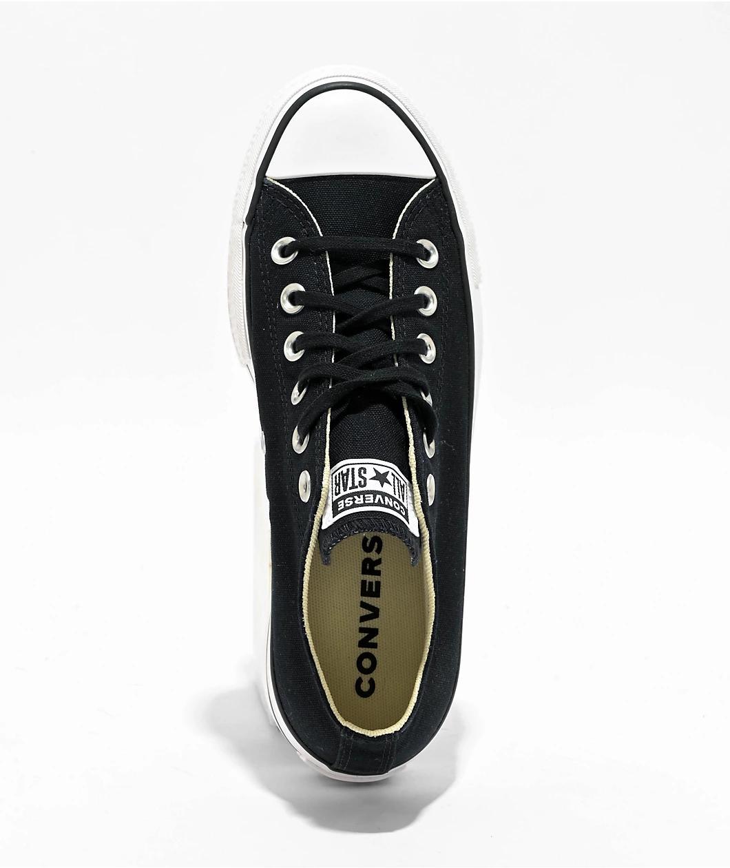 Converse Chuck Taylor All Star Lift Black & White Platform Shoes Product Image