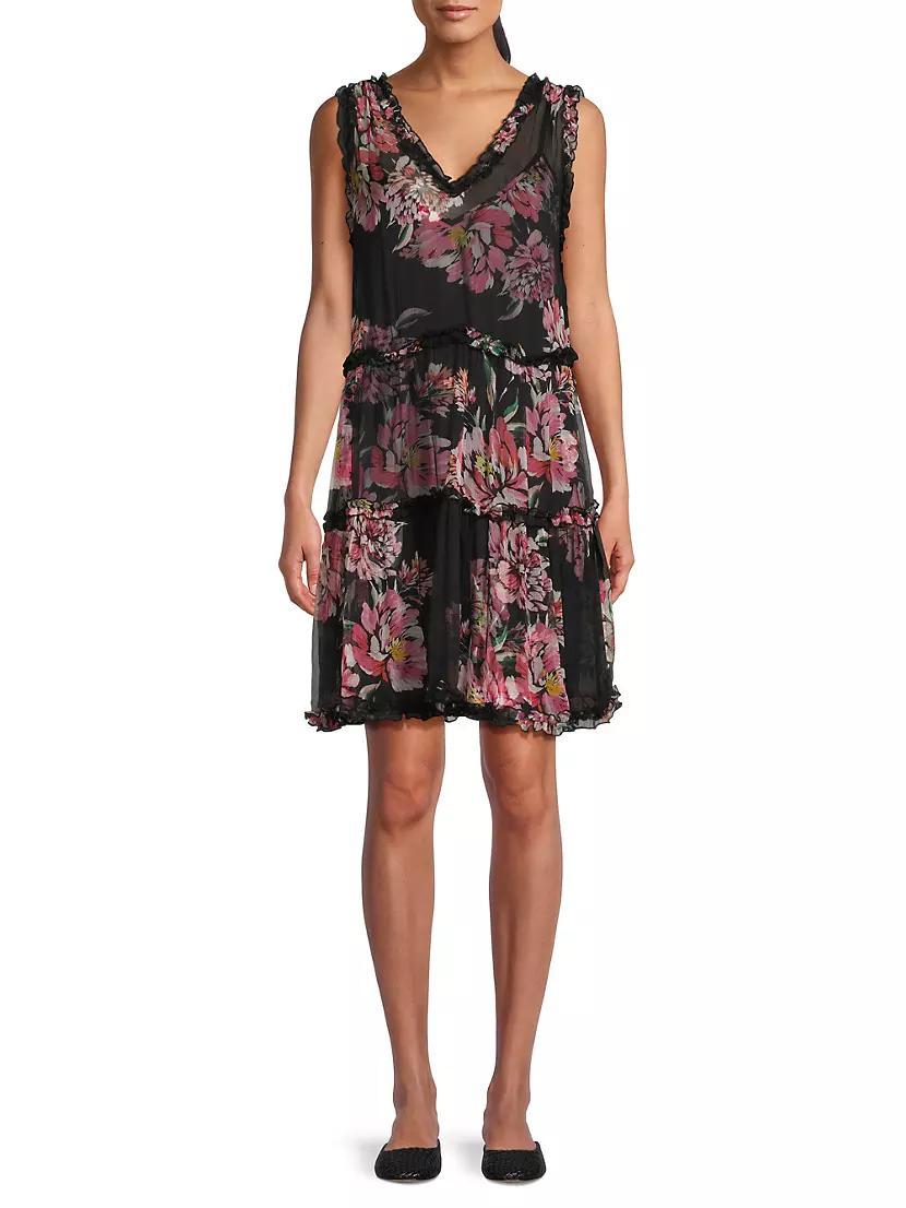 Perrie Ruffle Minidress Product Image