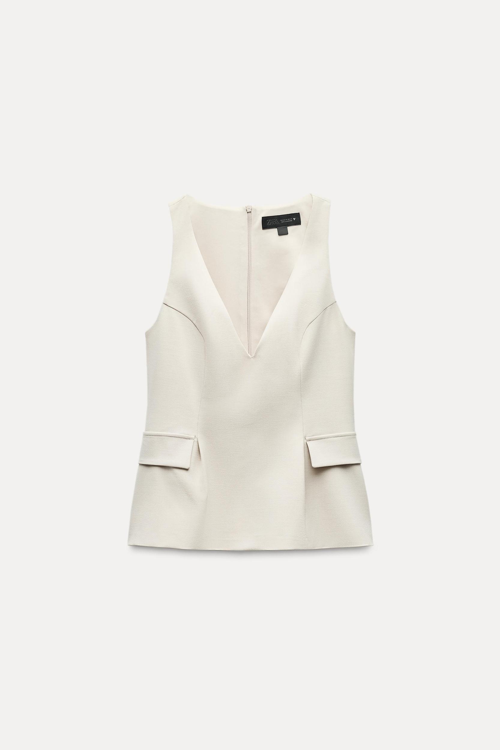 PEPLUM LAPELS TOP Product Image