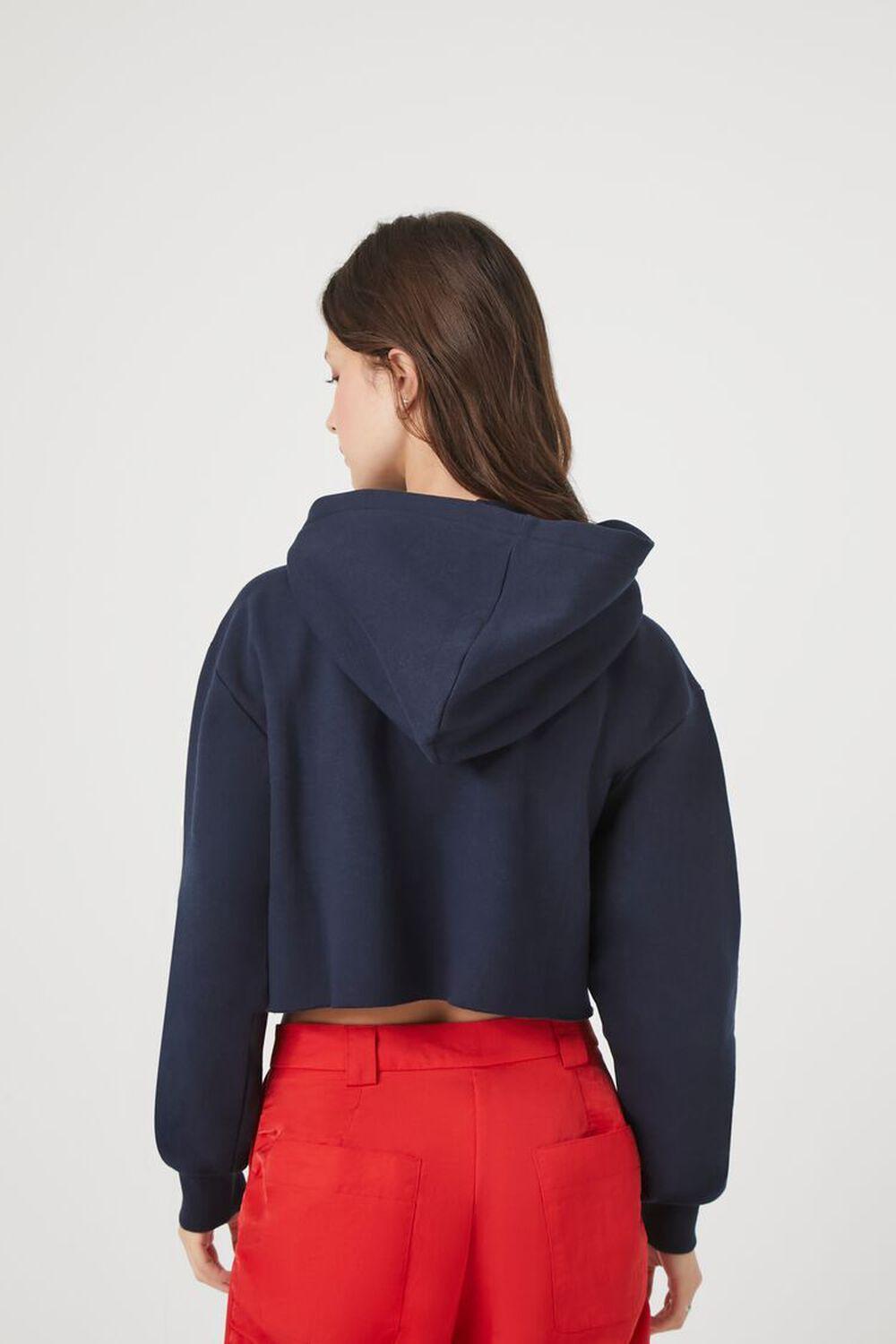 Cropped New York Fleece Hoodie | Forever 21 Product Image
